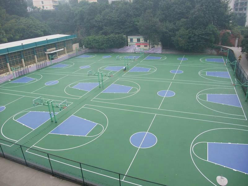体育地坪涂料--篮球场地面的漆类型