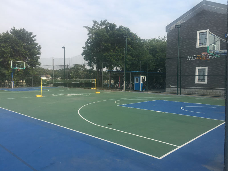 体育地坪涂料--硅PU篮球场的日常维护