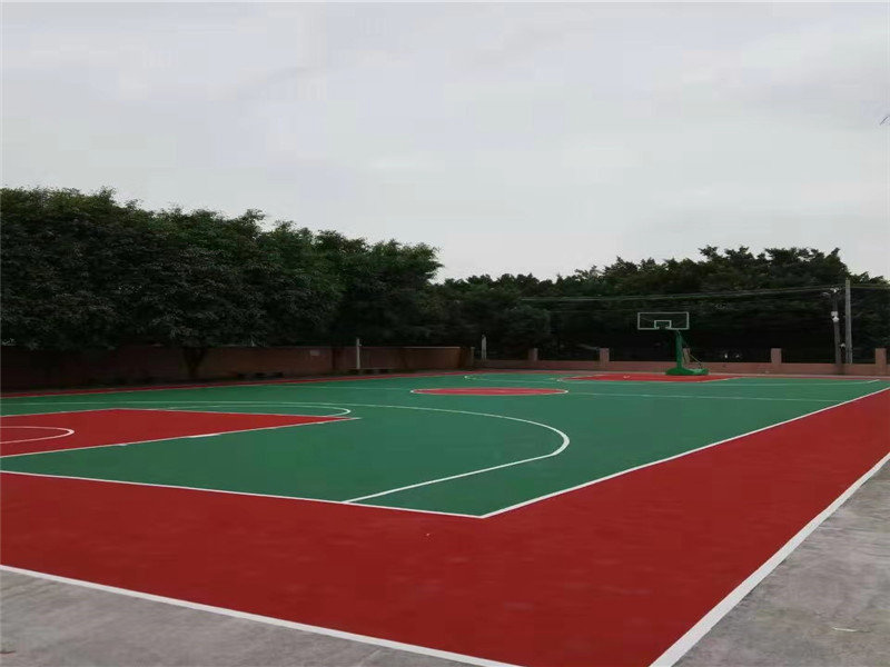 丙烯酸球场、篮球场基础面层施工
