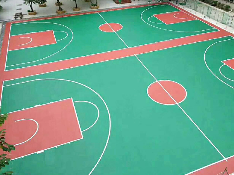 硅pu篮球场怎么规划罚球线、限制区和罚球区？